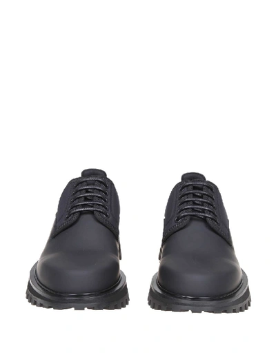 Shop Dolce & Gabbana Lace-up In Black Leather In Grey