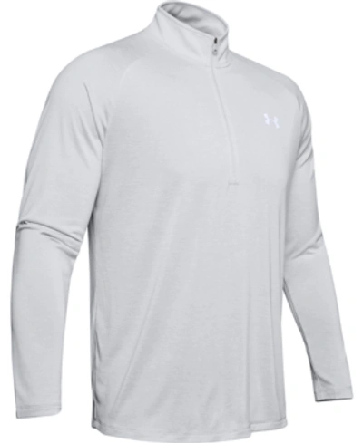 Under Armour Training Tech 2.0 Half Zip Top In Grey In Halo