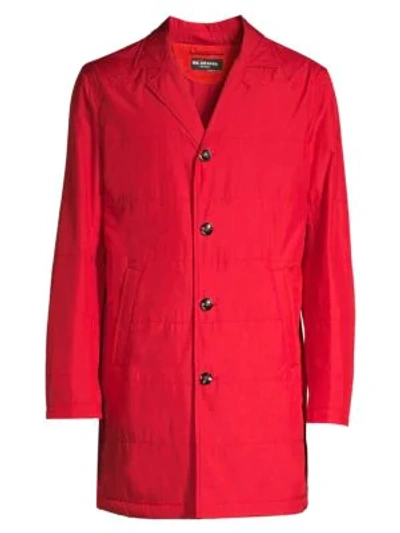 Shop Kiton Packable Rain Coat In Red