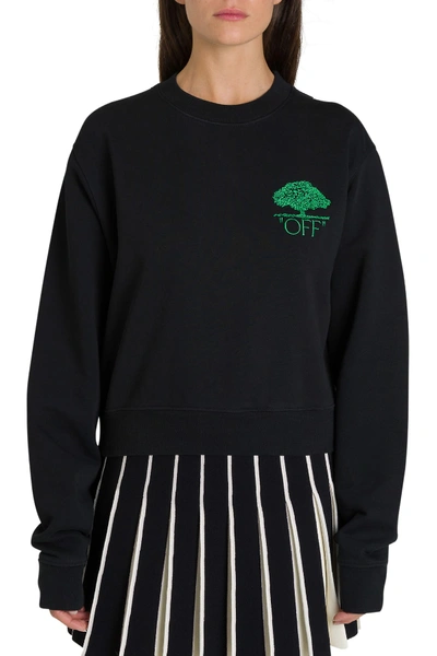 Shop Off-white Off Tree Sweatshirt In Nero