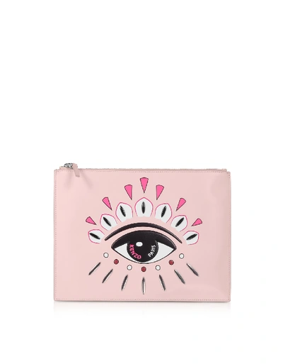 Shop Kenzo Paris Eye Clutch In Pink