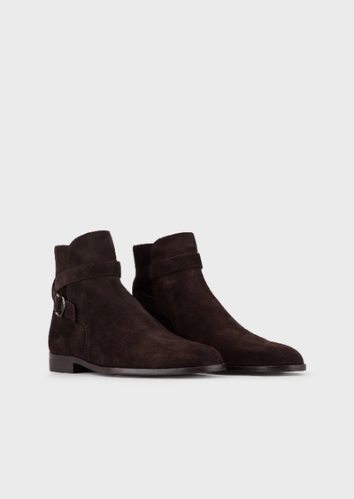 Shop Emporio Armani Boots - Item 11767986 In Dark Brown