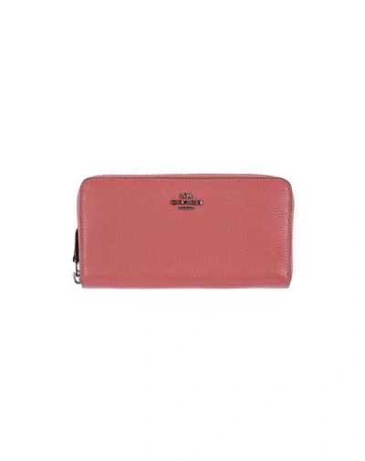 Shop Coach Wallet In Red