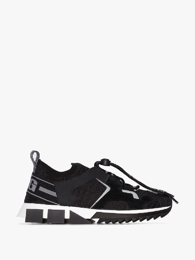 Shop Dolce & Gabbana Black Sorrento Trekking Chunky Sneakers