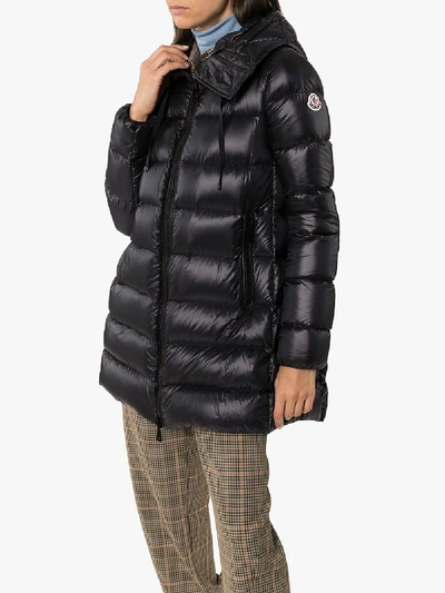 Shop Moncler Suyen Feather Down Puffer Jacket In Black