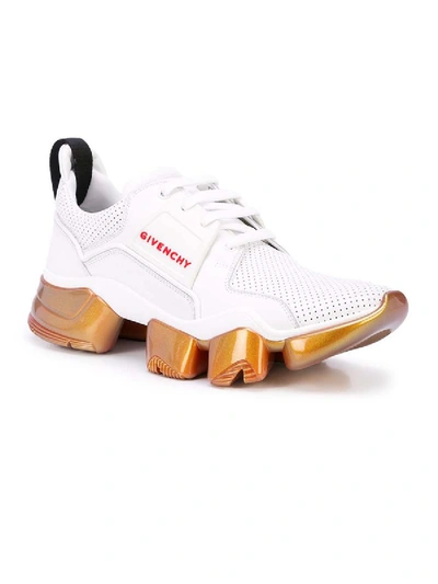 Shop Givenchy Iridescent Jaw Low Top Sneakers In White