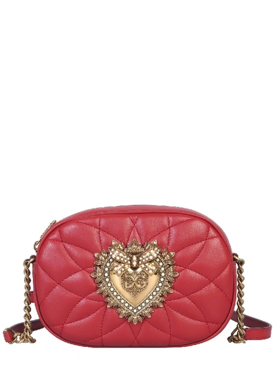 Shop Dolce & Gabbana Devotion Camera Bag In Red