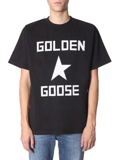 Shop Golden Goose "ryo" T-shirt In Black