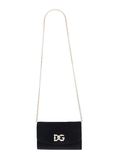 Shop Dolce & Gabbana Mini Dg Bag In Black