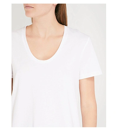 Shop J Brand Johnny Cotton-jersey T-shirt In White
