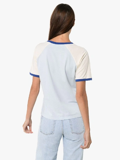 Shop Telfar Logo Cotton T-shirt In Blue