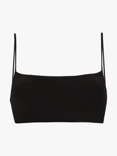 Shop Wone Spaghetti Strap Sports Bra In Black