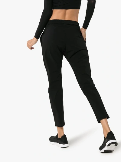 Shop Wone Black Drawstring Technical Track Pants