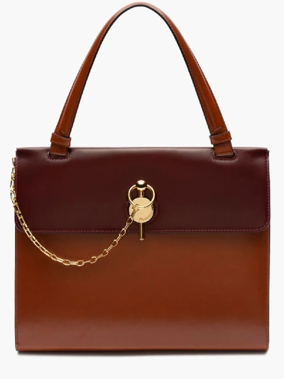 Shop Jw Anderson Frame Keyts Tote In Brown