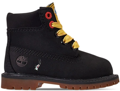 Pre-owned Timberland  6" Spongebob Black (td)