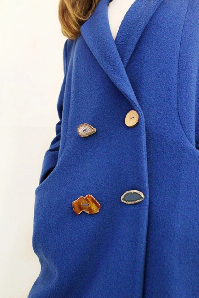 Shop Dauphinette Josephine Coat In Blue