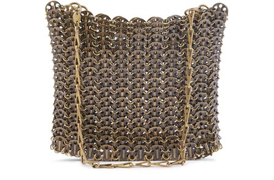 Shop Paco Rabanne 1969 Shoulder Bag In Antic Gold