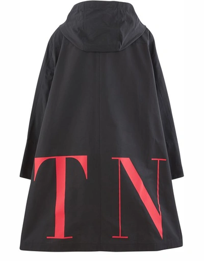 Shop Valentino Vltn Coat In Nero/rosso