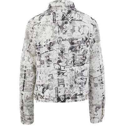 Shop Off-white Graphite Denim Jacket In White