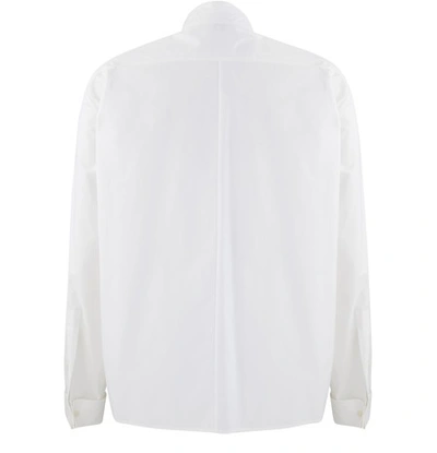 Shop Loewe Oversize Asymmetric Shirt In White