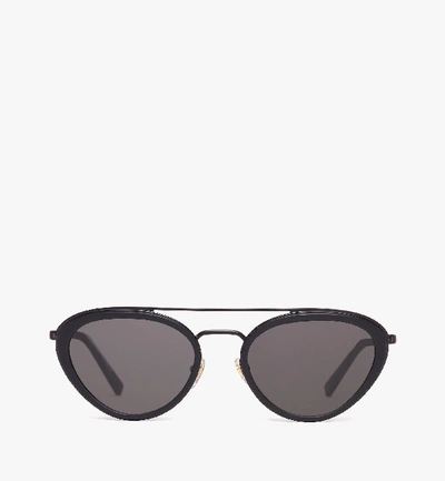 Shop Mcm Cat Eye Aviator Sunglasses In Grey | Dark Grey