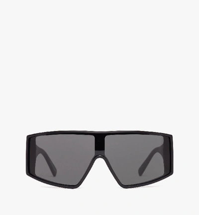 Shop Mcm Shield Sunglasses In Black