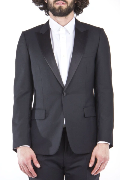 Shop Dior Homme Virgin Wool Suit In Black
