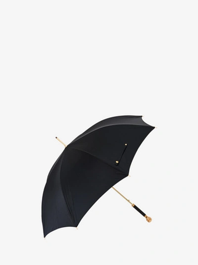 Shop Alexander Mcqueen Skull Umbrella In Black