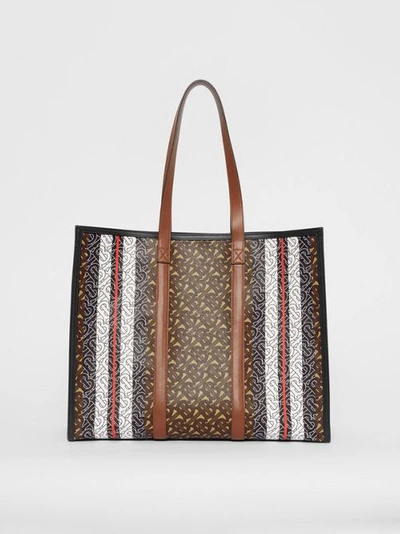 Shop Burberry Monogram Stripe Pr In Bridle Brown