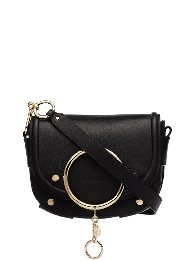 Shop See By Chloé Small Ring Crossbody Bag In Black