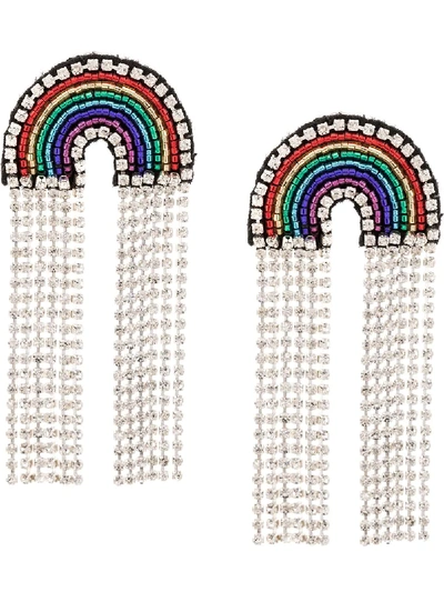 Shop Venessa Arizaga Rainbow Sparkle Clip In Multicolour