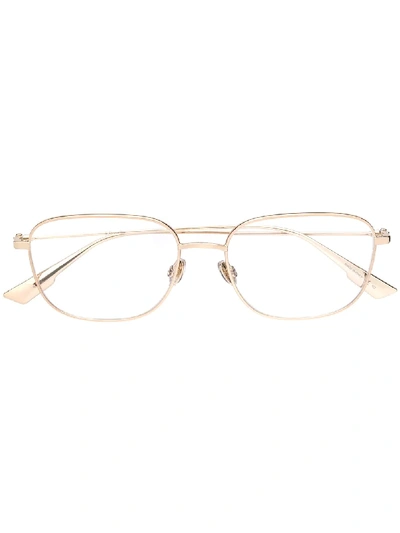 Shop Dior Stellaire O13 Glasses In Gold