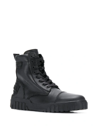 Shop Diesel Hybrid Sneaker-boots In Black