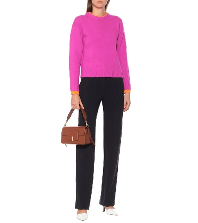 Shop Victoria Victoria Beckham Wool Sweater In Pink