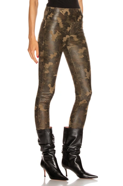 Shop Sprwmn High Waist 3/4 Legging In Camo,green