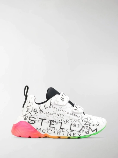 Shop Stella Mccartney Eclypse Monogram Sneakers In White
