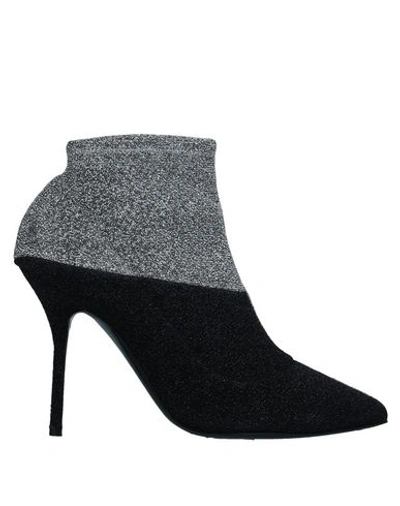 Shop Pierre Hardy Ankle Boot In Silver