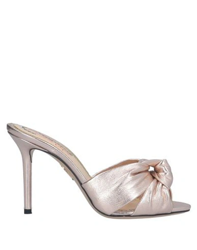 Shop Charlotte Olympia Sandals In Light Pink