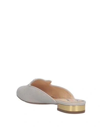 Shop Charlotte Olympia Mules In Beige