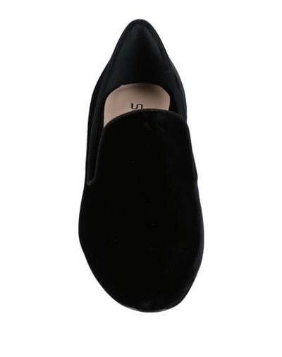 Shop Sebastian Loafers In Black