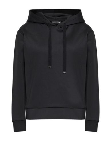 Emporio Armani Hooded Sweatshirt In Black | ModeSens
