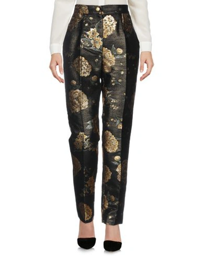 Shop Dolce & Gabbana Woman Pants Black Size 4 Acetate, Acrylic, Cotton, Polyester, Polyamide
