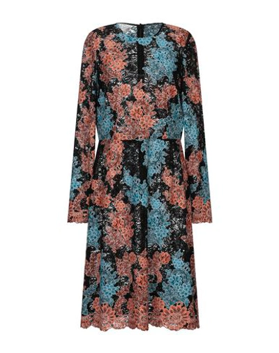 Shop Dolce & Gabbana Woman Midi Dress Black Size 8 Polyester, Polyamide, Viscose