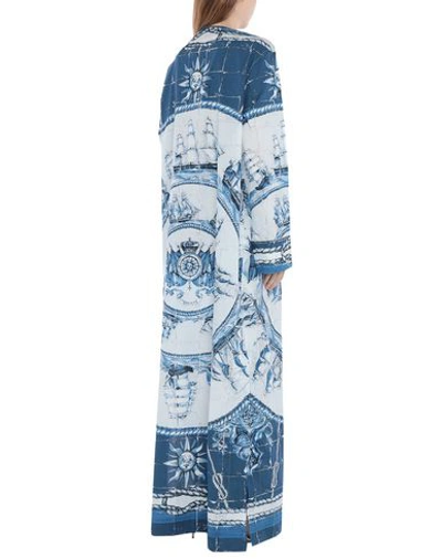 Shop Dolce & Gabbana Long Dress In Slate Blue