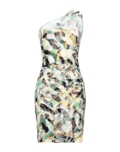 Shop Roberto Cavalli Woman Mini Dress Green Size 8 Polyamide, Viscose, Elastane