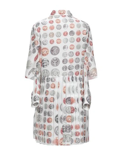 Shop Roberto Cavalli Woman Mini Dress White Size 4 Silk