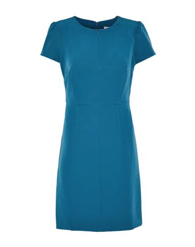 Shop Milly Woman Mini Dress Deep Jade Size 12 Polyester, Elastane In Green