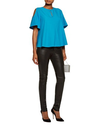 Shop Raoul Blouse In Turquoise