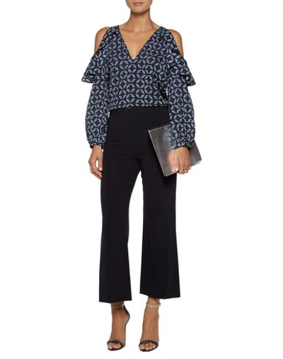 Shop Tanya Taylor Blouse In Dark Blue