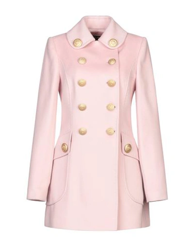 Shop Dolce & Gabbana Coat In Light Pink